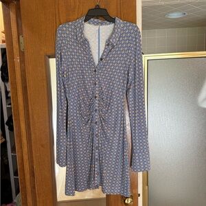 Free People Shayla Mini Dress blue XL
